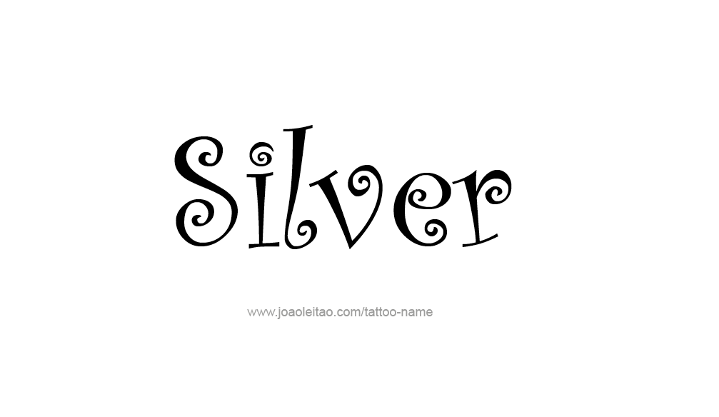 Tattoo Design Color Name Silver