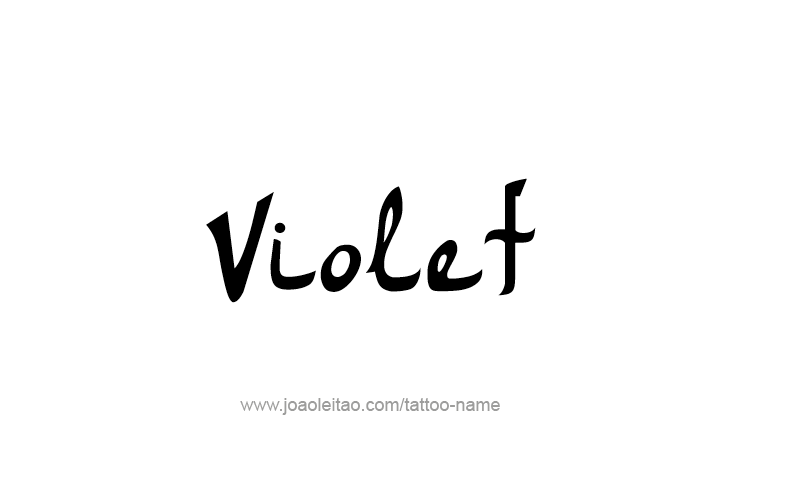 Tattoo Design Color Name Violet