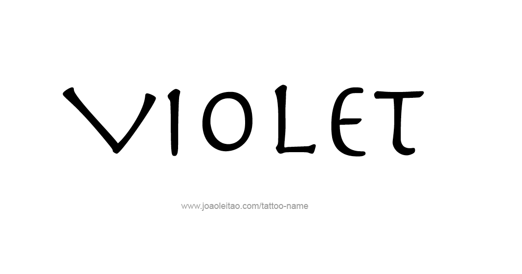 Tattoo Design Color Name Violet