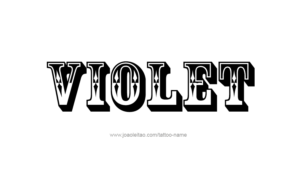 Tattoo Design Color Name Violet