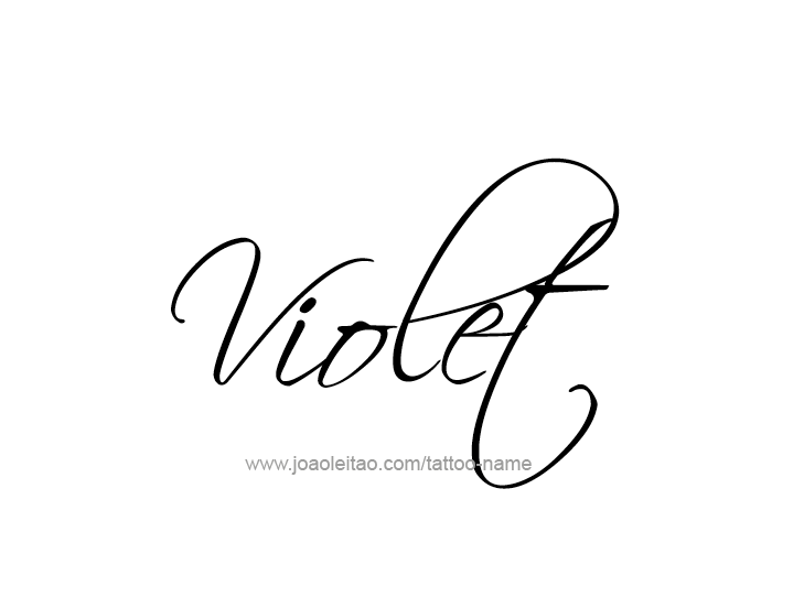 Tattoo Design Color Name Violet