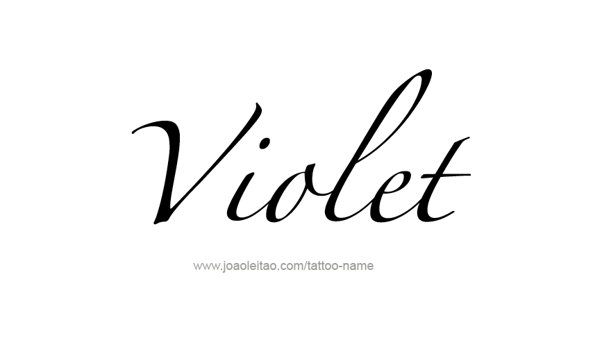 Tattoo Design Color Name Violet