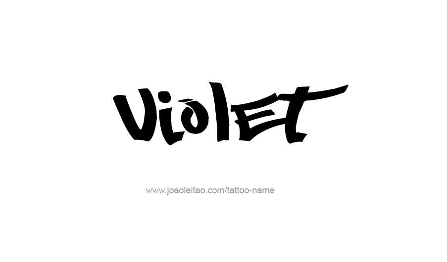 Tattoo Design Color Name Violet