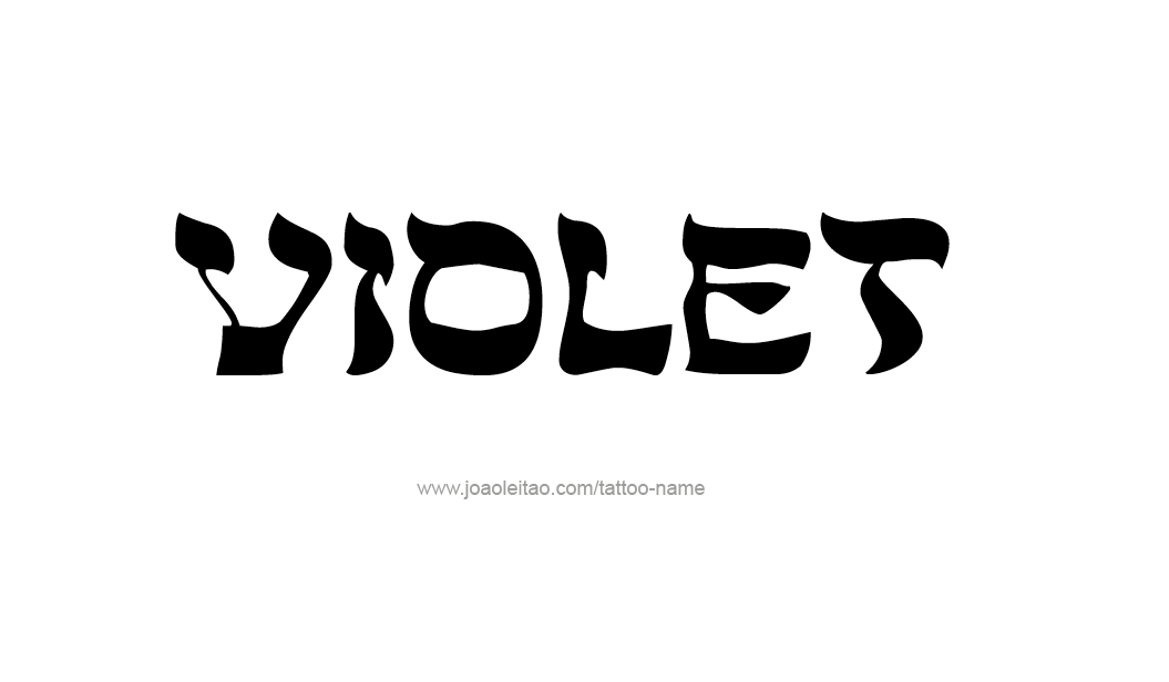 Tattoo Design Color Name Violet