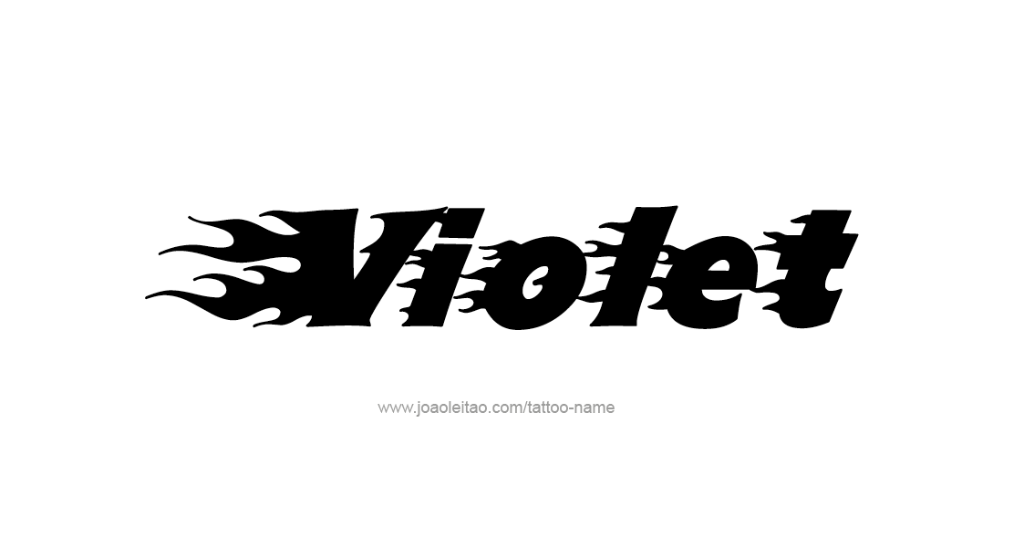 Tattoo Design Color Name Violet