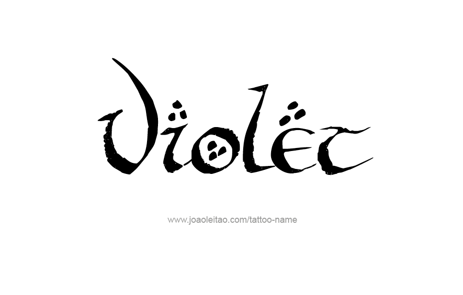 Tattoo Design Color Name Violet