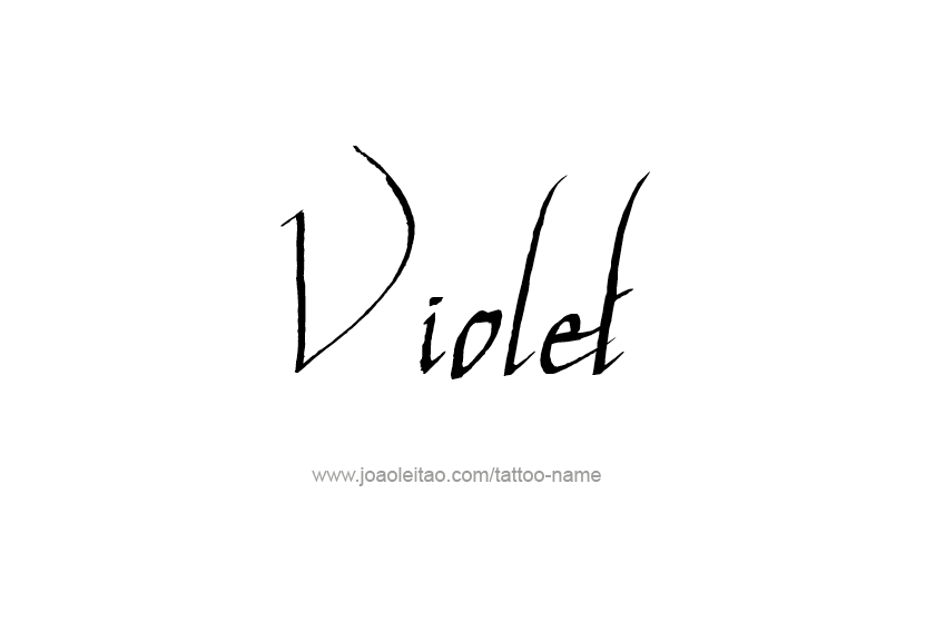 Tattoo Design Color Name Violet