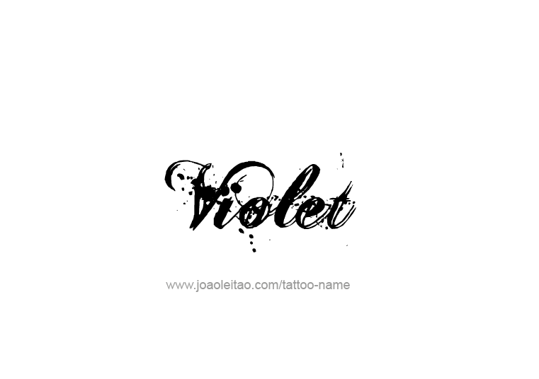 Tattoo Design Color Name Violet