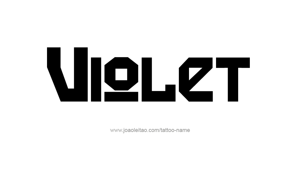 Tattoo Design Color Name Violet