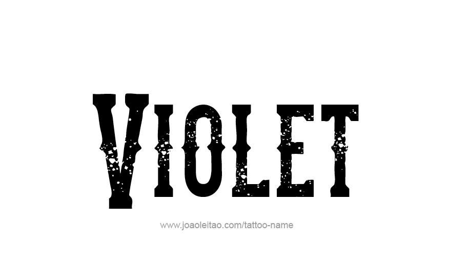 Tattoo Design Color Name Violet