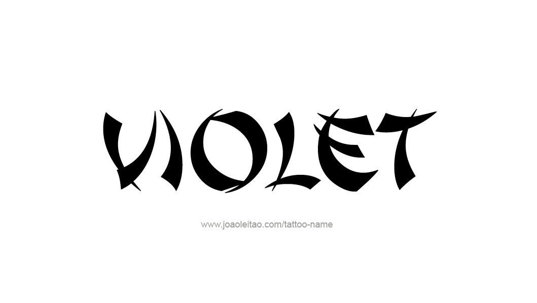 Tattoo Design Color Name Violet