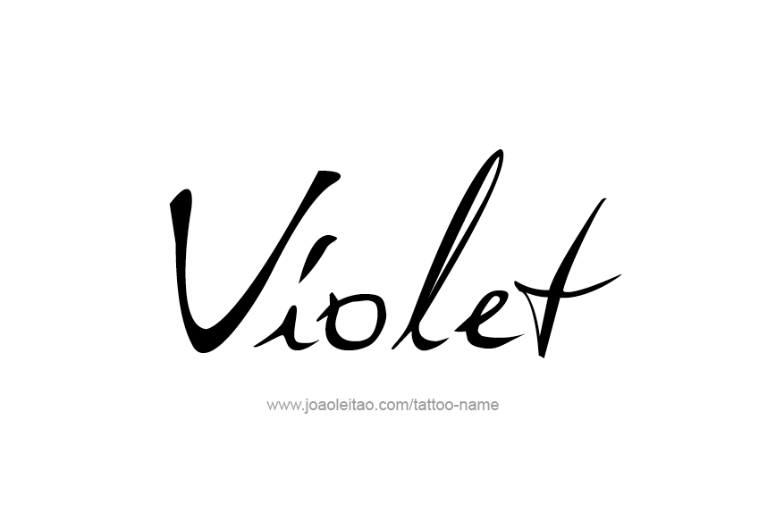 Tattoo Design Color Name Violet