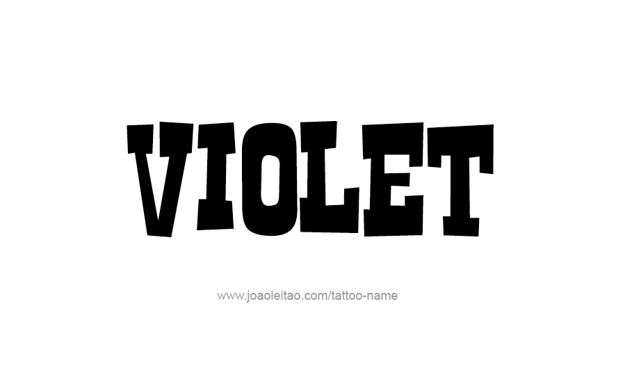 Tattoo Design Color Name Violet