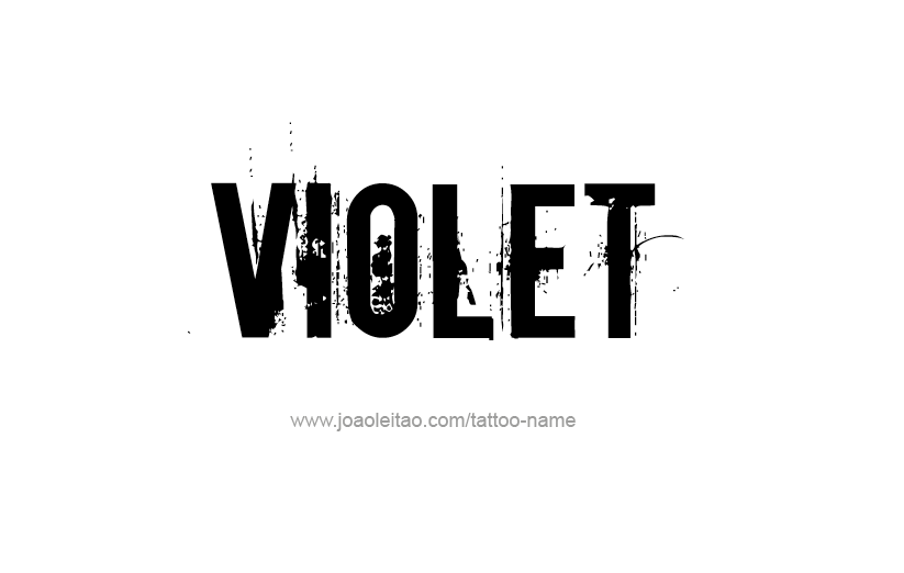 Tattoo Design Color Name Violet