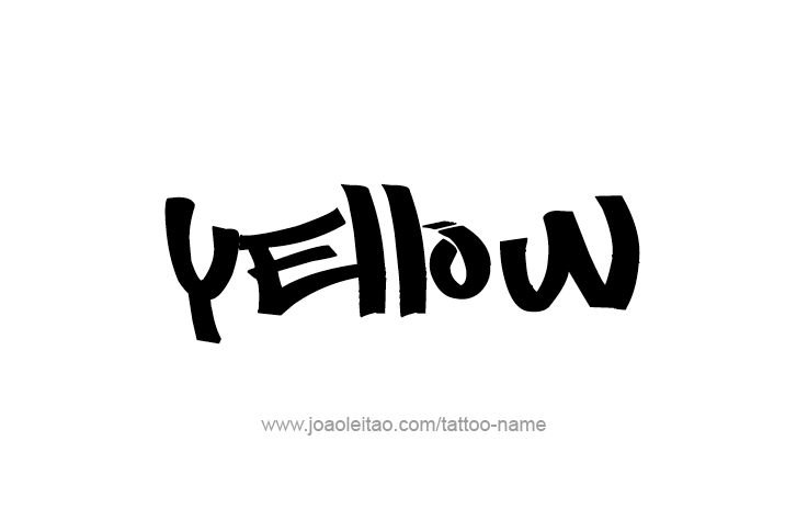 Tattoo Design Color Name Yellow