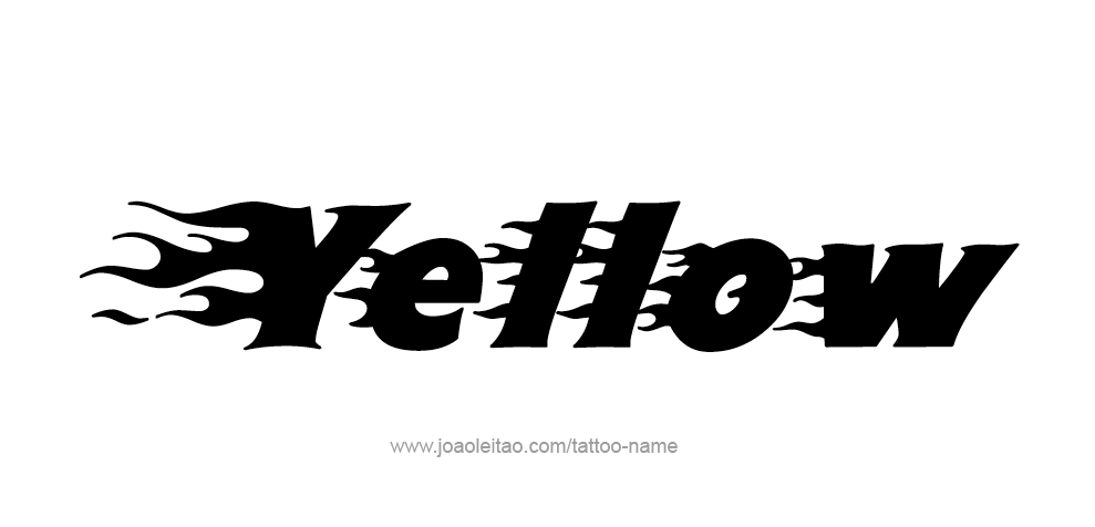 Tattoo Design Color Name Yellow