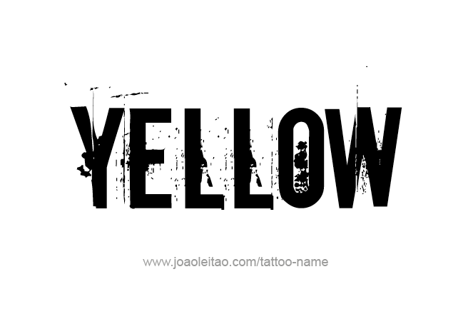 Tattoo Design Color Name Yellow