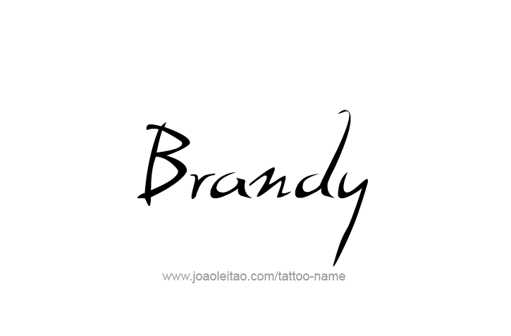 Tattoo Design Drink Name Brandy  