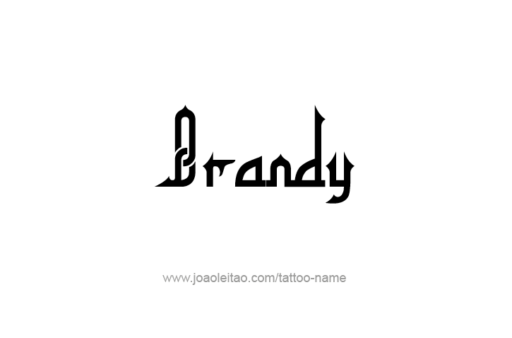 Tattoo Design Drink Name Brandy  