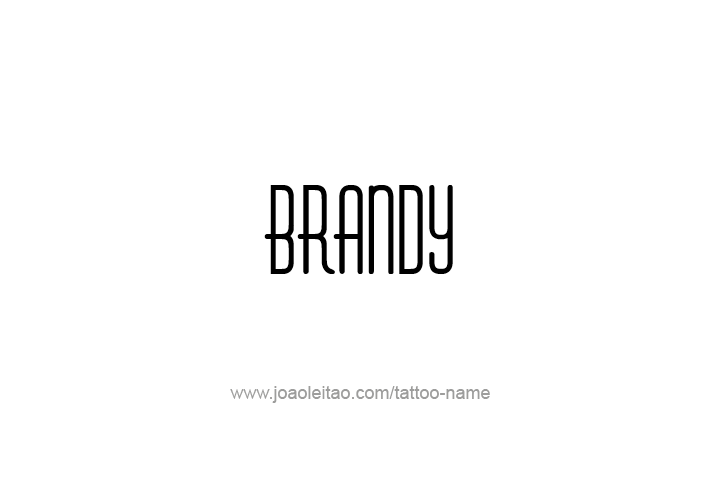 Tattoo Design Drink Name Brandy  