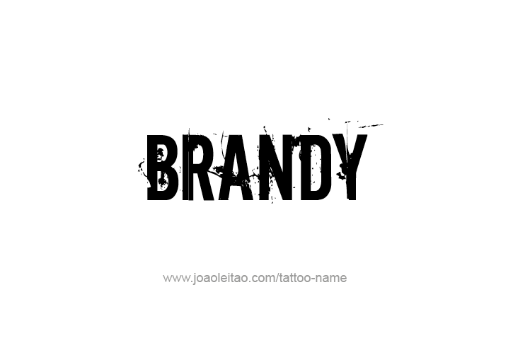 Tattoo Design Drink Name Brandy  