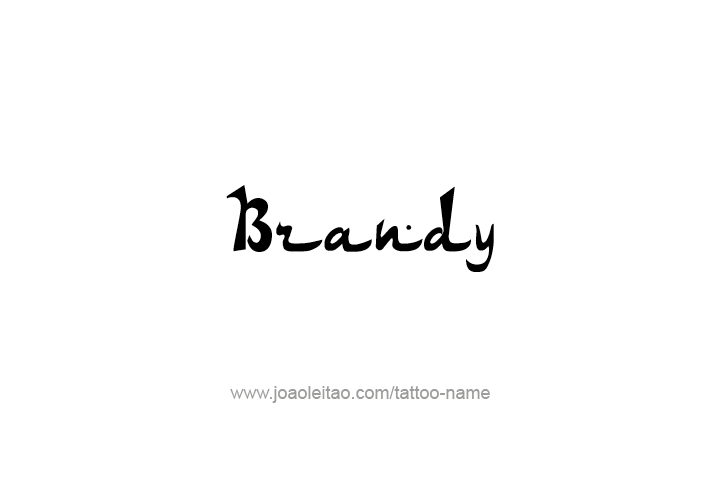 Tattoo Design Drink Name Brandy  