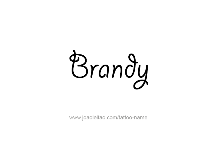 Tattoo Design Drink Name Brandy  