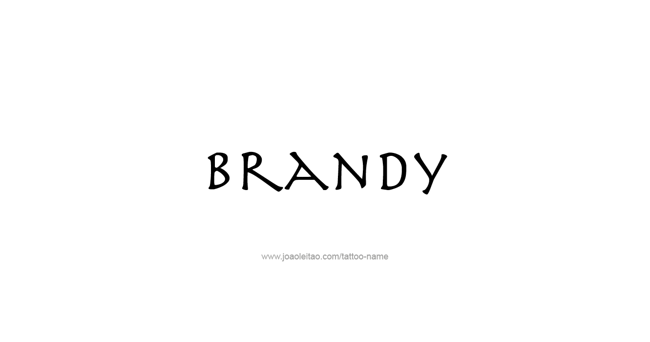 Tattoo Design Drink Name Brandy  