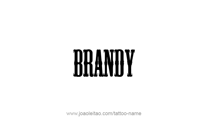 Tattoo Design Drink Name Brandy  