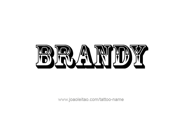 Tattoo Design Drink Name Brandy  