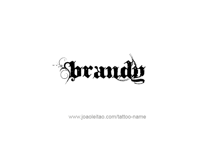 Tattoo Design Drink Name Brandy  