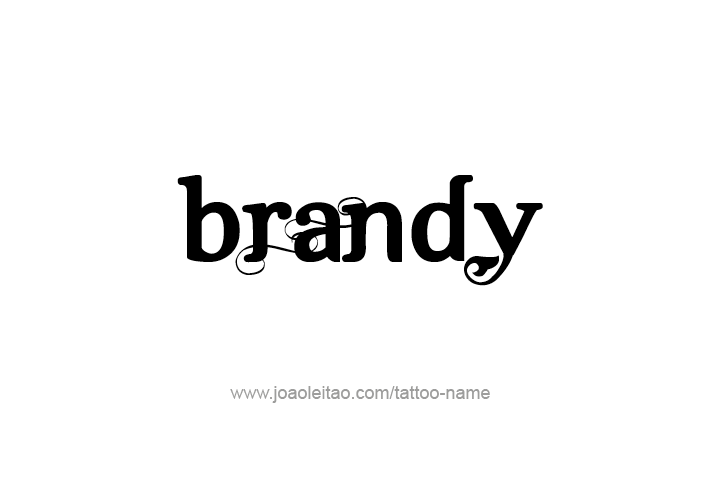 Tattoo Design Drink Name Brandy  