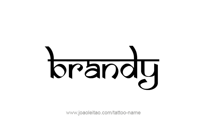 Tattoo Design Drink Name Brandy  