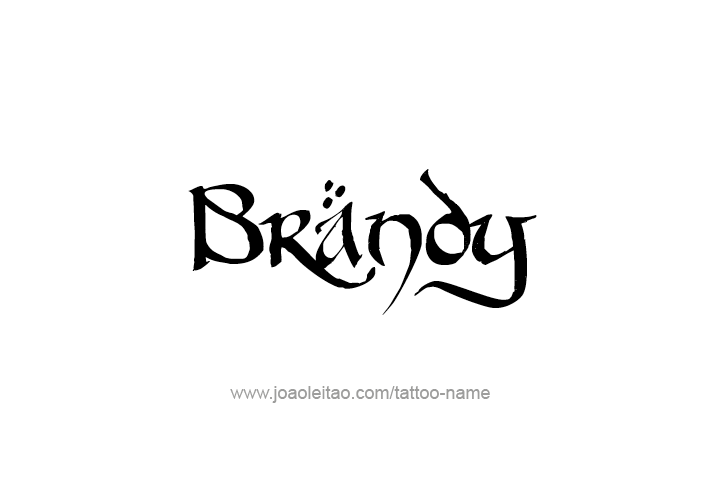 Tattoo Design Drink Name Brandy  