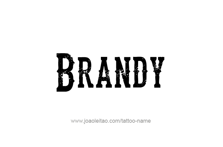 Tattoo Design Drink Name Brandy  