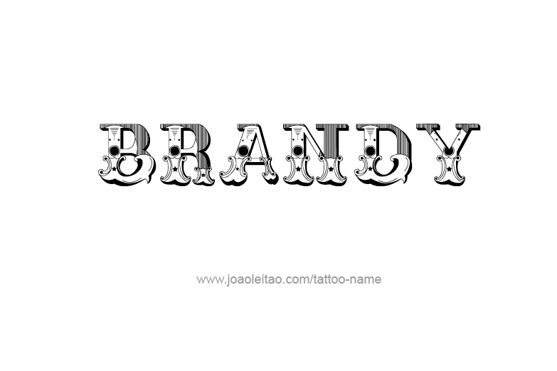 Tattoo Design Drink Name Brandy  