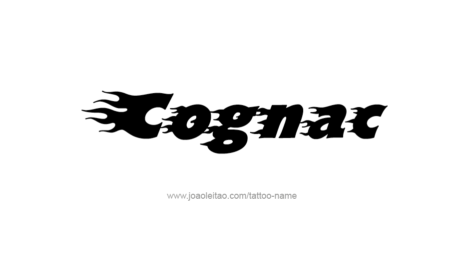 Tattoo Design Drink Name Cognac  