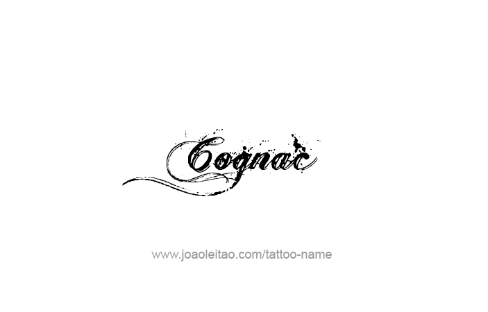 Tattoo Design Drink Name Cognac  