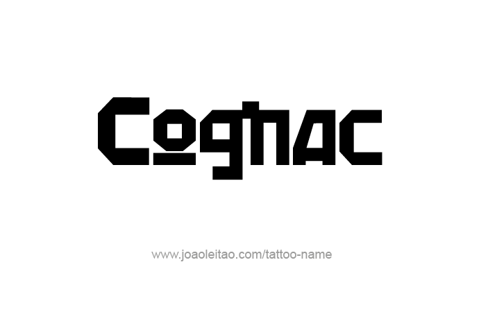 Tattoo Design Drink Name Cognac  