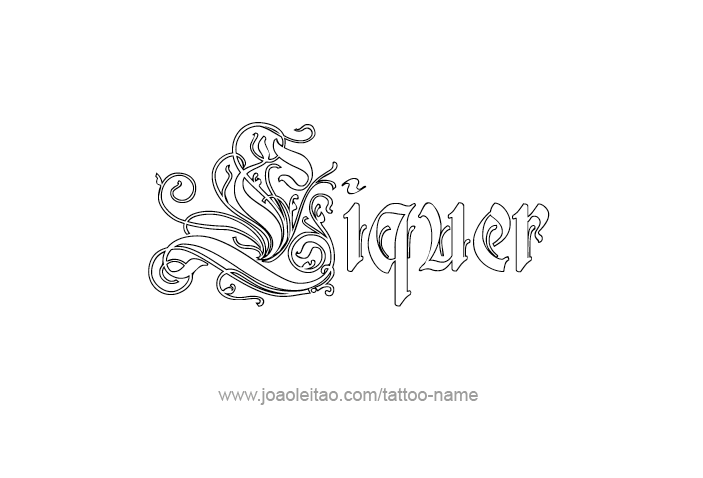 Tattoo Design Drink Name Liquer  