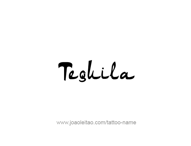 Tattoo Design Drink Name Tequila  