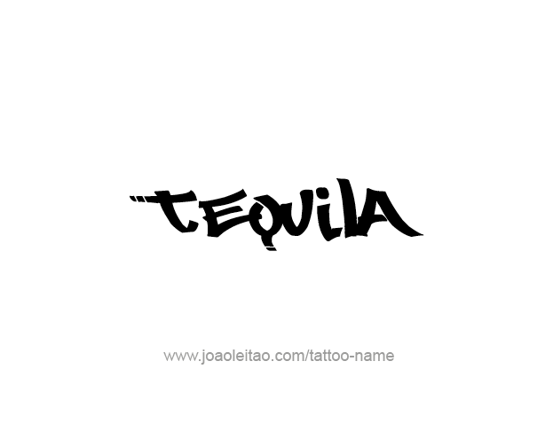 Tattoo Design Drink Name Tequila  