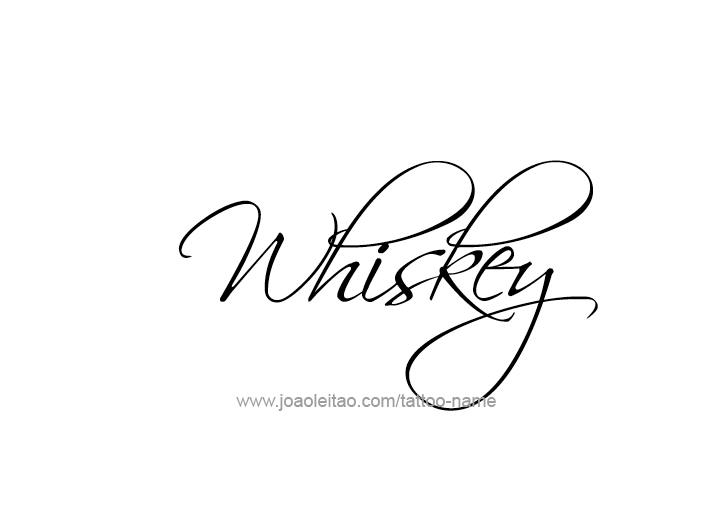 Tattoo Design Drink Name Whiskey  