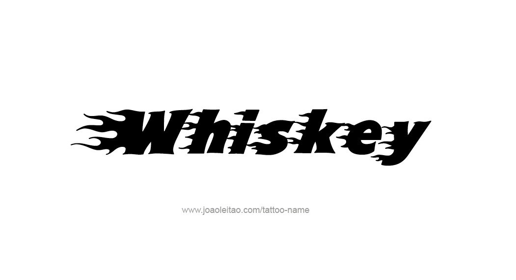 Tattoo Design Drink Name Whiskey  