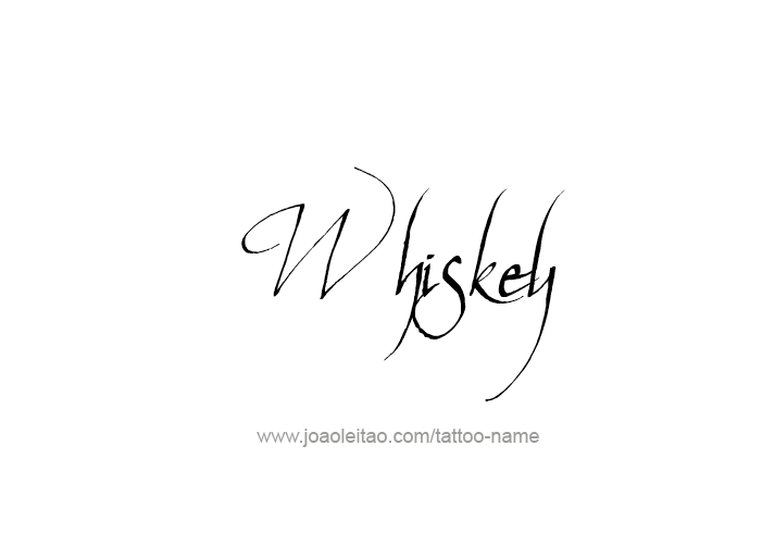 Tattoo Design Drink Name Whiskey  