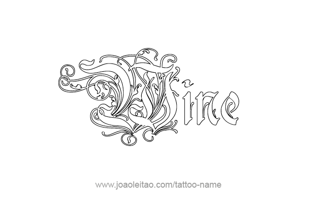 Tattoo Design Drink Name Wine  