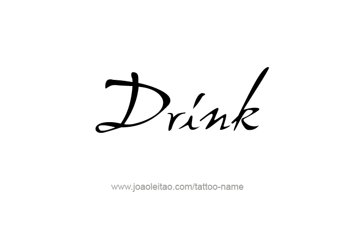 Tattoo Design Name Drink  