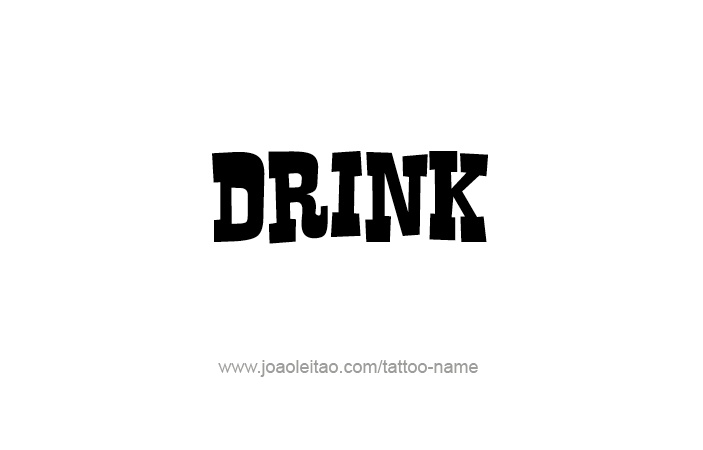 Tattoo Design Name Drink  