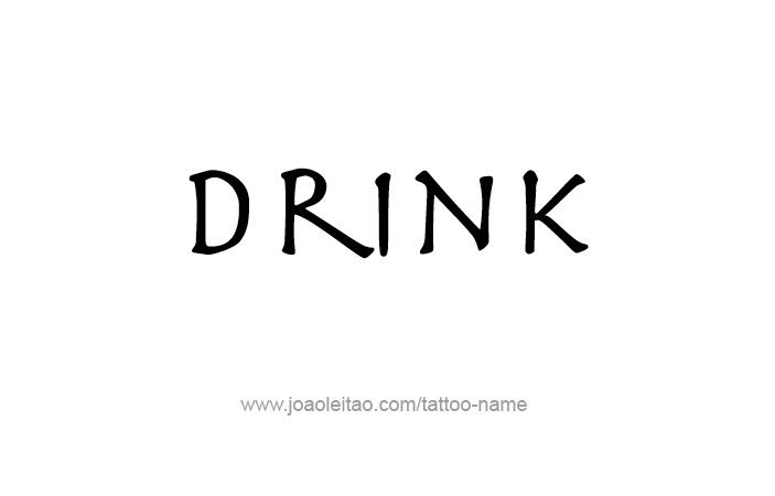 Tattoo Design Name Drink  