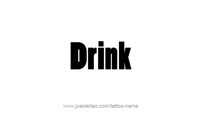 Tattoo Design Name Drink  